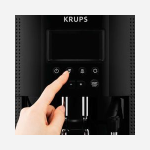 Krups EA8150 Machine Expresso Automatique 1.7L 1450W 15 bar, Broyeur Intégré 260g, Écran LCD, Café en Grains, 2 Tasses, Anti-Calc, Noir - Miniature 4