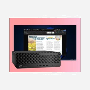 HP ProDesk 4 SFF G1i - Intel Core Ultra 5 225, 8Go DDR5, 256Go SSD NVMe, Intel Graphics, Wi-Fi 6, Windows 11 Pro - PC de bureau professionnel.