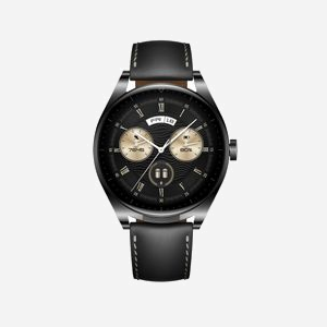 Huawei Watch Buds 55029576 : Smartwatch AMOLED 1.43" 466x466 GPS Bluetooth 5.2, bracelet cuir noir, compatible Android/iOS, batterie 410 mAh - Miniature 1