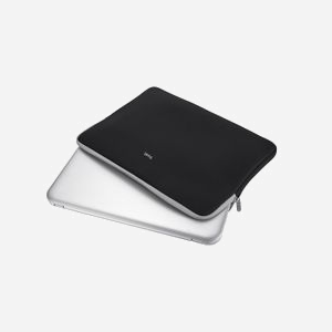 Trust Housse Néoprène 15.6" Noire 21248 - Protection Ordinateur Portable 39.6cm, Résistant Poussière/Rayures, Dimensions Max. 290x410mm, Poids 223g - Miniature 1