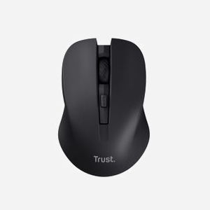 Trust Mydo Souris Bureau Ambidextre RF sans fil 1800 DPI Optique, 4 Boutons, Clic Silencieux, Portée 10m, 2.4GHz, Noir, Pile AA, ChromeOS/Linux/Windows - Miniature 3