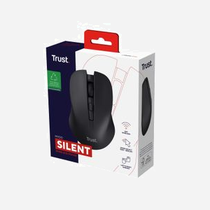 Trust Mydo Souris Bureau Ambidextre RF sans fil 1800 DPI Optique, 4 Boutons, Clic Silencieux, Portée 10m, 2.4GHz, Noir, Pile AA, ChromeOS/Linux/Windows - Miniature 5