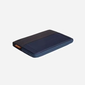 Housse Trust Lisboa 13.3" Bleu Polyester Recyclé, Compartiment 15x320x220mm, Dimensions 335x235x25mm, Fermeture Zippée, Poids 171g, Référence 25123