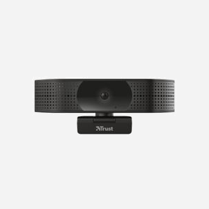 Trust Teza Webcam 4K UHD 3840x2160@30fps USB 2.0 Noire avec Autofocus, Microphone intégré et support trépied compatible Windows/macOS - Miniature 3