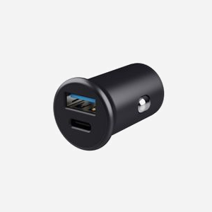 Trust Chargeur Auto Allume-cigare 38W, 1x USB-A 2.0, 1x USB-C, Quick Charge 3.0, PPS, USB Power Delivery 3.0, 12-24V, Protection Surchauffe/Surcharge/Court-circuit. - Miniature 1
