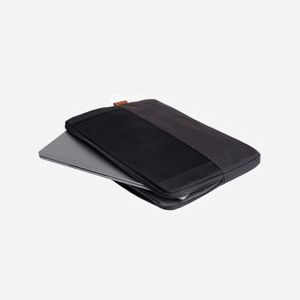 Housse Trust Lisboa 16" (40.6cm) Noir Polyester, compartiment 15x265x385mm, fermeture éclair, conception durable en PET recyclé, dimensions 400x285x25mm, 208g - Miniature 2