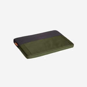 Trust Housse de Protection 16" (40,6cm) Vert - Polyester Recyclé - Intérieur Rembourré Antichoc - Dimensions 400x285x25mm - Volume 15L - Fermeture Zippée
