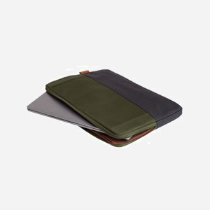 Trust Housse de Protection 16" (40,6cm) Vert - Polyester Recyclé - Intérieur Rembourré Antichoc - Dimensions 400x285x25mm - Volume 15L - Fermeture Zippée - Miniature 3