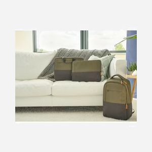 Trust Housse de Protection 16" (40,6cm) Vert - Polyester Recyclé - Intérieur Rembourré Antichoc - Dimensions 400x285x25mm - Volume 15L - Fermeture Zippée - Miniature 5