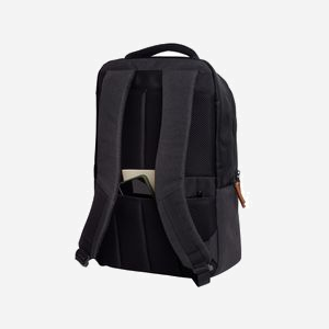 Trust Lisboa Sac à Dos 40.6cm (16") Noir, Polyester Recyclé, 23L, 3 Compartiments, Fermeture Zippée, Dimensions 300x460x165mm, 768g - Miniature 2