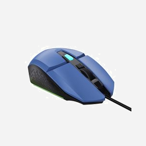Souris Gaming Trust GXT109B FELOX Ambidextre USB Type-A 6400 DPI, 6 boutons, Éclairage Multi-couleur, Câble 1.5m, ABS Bleu, 70x42x131mm, 108g - Miniature 2