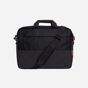 Trust Lisboa Malette 16" (40.6cm) Noir, Polyester Recyclé, Compartiment Antichoc, 21L, Pochette Accessoires, Bandoulière Amovible, 400x305x60mm - Miniature 4