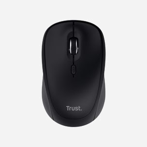 Trust Souris Optique Ambidextre 1600 DPI RF sans Fil + Bluetooth - 3 Boutons - Pile AA - Windows/macOS/Android/ChromeOS - Noir - Miniature 2