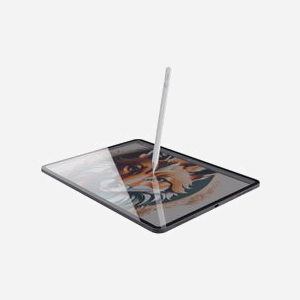Trust Kyna Stylet Actif Blanc 13g pour iPad 2018+ et iPad Pro, Sensibilité à l'inclinaison, Rejet de la Paume, Autonomie 10h, USB-C, avec 2 Embouts - Miniature 3