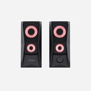 Enceintes Trust GXT 606 JAVV 2.0 Noires 12W (6W RMS) RGB, Haut-parleur 6cm, 160-20000Hz, 4 Ohm, Connectivité Filaire 3.5mm & USB - Miniature 4