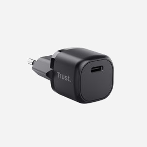 Trust Chargeur USB-C 20W Maxo - Alimentation Secteur Universelle, USB Power Delivery 3.0, PPS, Sortie 5V/3A-12V/1.67A, Noir, Compatible EU - Miniature 2