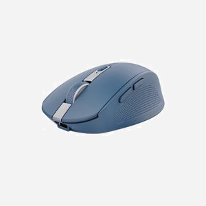 Trust Ozaa Souris Bureau Optique 3200 DPI RF sans fil + Bluetooth 6 Boutons Bleu Droitier Rechargeable Windows/macOS/ChromeOS