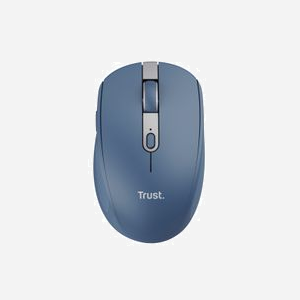 Trust Ozaa Souris Bureau Optique 3200 DPI RF sans fil + Bluetooth 6 Boutons Bleu Droitier Rechargeable Windows/macOS/ChromeOS - Miniature 3