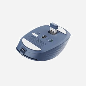 Trust Ozaa Souris Bureau Optique 3200 DPI RF sans fil + Bluetooth 6 Boutons Bleu Droitier Rechargeable Windows/macOS/ChromeOS - Miniature 5