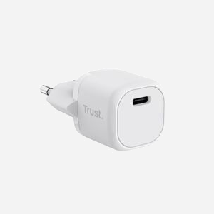 Trust Maxo Chargeur Secteur Universel Blanc - USB-C 20W PD & PPS, 5-12V, 3A, Type C, Protections Surcharge/Court-Circuit, Intérieur, 35x67x30mm - Miniature 2