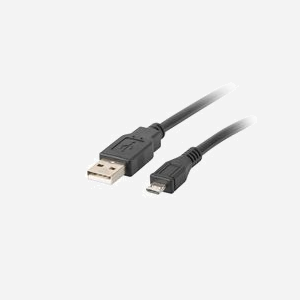 Câble Lanberg CA-USBM-10CC-0018-BK USB 2.0 A vers Micro-USB B Noir 1.8m, Débit 0.48 Gbit/s, AWG 30, PVC, Diamètre 4.8mm - Miniature 1
