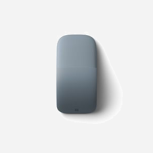 Souris Microsoft Surface Arc Bluetooth BlueTrack 1800 DPI, 2 boutons programmables, Ambidextre, Portée 5m, Autonomie 6 mois, Coloris Bleu, Piles AAA incluses - Miniature 4