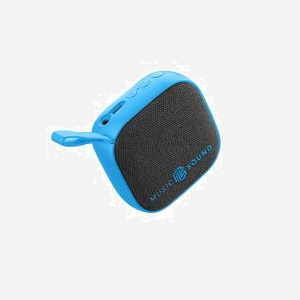 Music Sound BTSPKMSMINI3B : Enceinte Bluetooth 5.3 Mono 3W, Batterie 500mAh (Autonomie 4h), Port USB-C, AUX, Portée 10m - Bleu - Miniature 1