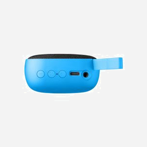 Music Sound BTSPKMSMINI3B : Enceinte Bluetooth 5.3 Mono 3W, Batterie 500mAh (Autonomie 4h), Port USB-C, AUX, Portée 10m - Bleu - Miniature 3
