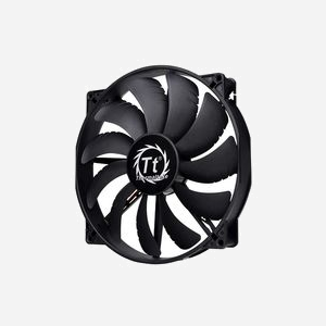 Ventilateur Thermaltake Pure 20 pour Boitier PC, 200mm, 800 RPM Max, 28.2 dBA, 129.639 CFM, 0.996 mmH2O, Roulement Manchon, Noir, 3-Pin, 12V