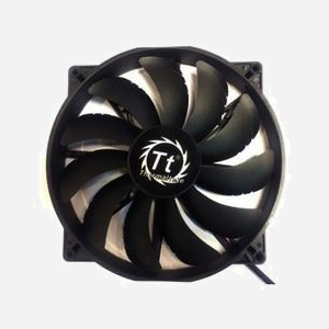 Ventilateur Thermaltake Pure 20 pour Boitier PC, 200mm, 800 RPM Max, 28.2 dBA, 129.639 CFM, 0.996 mmH2O, Roulement Manchon, Noir, 3-Pin, 12V - Miniature 2