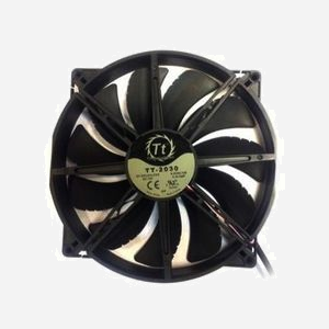 Ventilateur Thermaltake Pure 20 pour Boitier PC, 200mm, 800 RPM Max, 28.2 dBA, 129.639 CFM, 0.996 mmH2O, Roulement Manchon, Noir, 3-Pin, 12V - Miniature 3