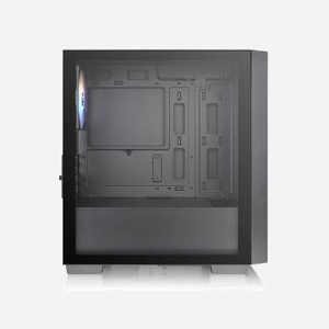 Thermaltake Versa H16 TG ARGB Micro Tower Noir (CA-1Y8-00S1WN-02) - Micro ATX/Mini-ITX, 2x3.5"/2x2.5", 3x120mm ARGB, USB 3.2 Gen 1, SPCC/Verre Trempé - Miniature 3