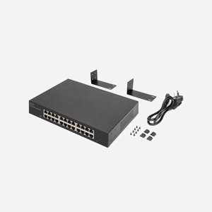 Digitus Commutateur Gigabit 24 ports RJ45 10/100/1000 DN-80113-2 Non-administrable 19" IEEE 802.3x 48 Gbit/s, 8000 entrées MAC, Jumbo Frames 15000 - Miniature 3