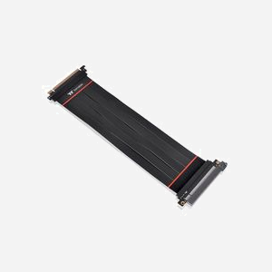 Thermaltake AC-058-CO1OTN-C1 Rallonge PCI-E x16 (Gen 4.0) 0.3m, Connecteur Mâle/Femelle, Noir, pour Carte Vidéo, Code SH 84733080
