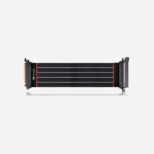 Thermaltake AC-058-CO1OTN-C1 Rallonge PCI-E x16 (Gen 4.0) 0.3m, Connecteur Mâle/Femelle, Noir, pour Carte Vidéo, Code SH 84733080 - Miniature 2