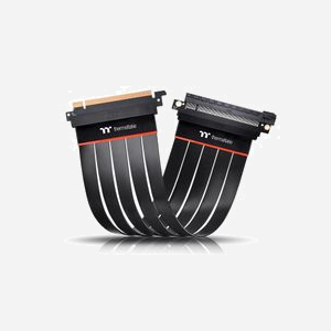 Thermaltake AC-058-CO1OTN-C1 Rallonge PCI-E x16 (Gen 4.0) 0.3m, Connecteur Mâle/Femelle, Noir, pour Carte Vidéo, Code SH 84733080 - Miniature 4