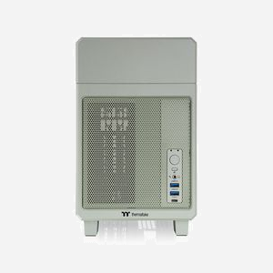 Thermaltake TR100 Mini Tower Vert - Boîtier PC Mini-ITX, 2x 2.5", 3 slots, USB 3.2 Gen 1/Gen 2, Radiateurs 120/240mm, SFX, 179x391x294mm - Miniature 2