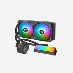 Thermaltake Floe RC240 Refroidisseur Liquide All-in-One Noir - Radiateur 273mm, 2x 120mm PWM, 500-1500 RPM, 59.28 CFM, 1.31 mmH2O, RGB Controller, Supports Intel/AMD - Miniature 1
