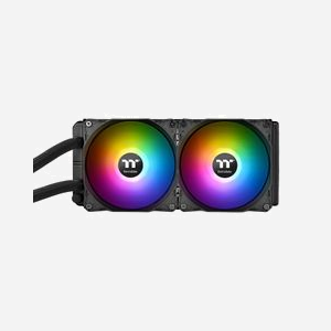 Thermaltake Floe RC240 Refroidisseur Liquide All-in-One Noir - Radiateur 273mm, 2x 120mm PWM, 500-1500 RPM, 59.28 CFM, 1.31 mmH2O, RGB Controller, Supports Intel/AMD - Miniature 2