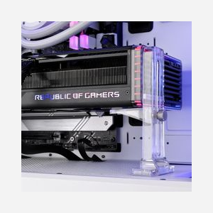 Thermaltake AC-068-OOONAN-A1 Support Carte Graphique Transparent, Fixation Magnétique, Dimensions 56x66x140mm, Poids 50g, Installation Facile - Miniature 5