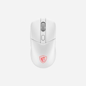 MSI Versa 300 Wireless Souris Gaming Optique 8000 DPI RF Wireless/Bluetooth/USB Type-C, 6 Boutons, 30M Clics, Blanc, Windows 10/11 - Miniature 1