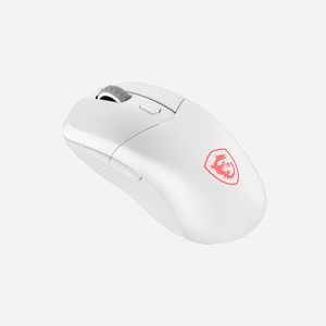 MSI Versa 300 Wireless Souris Gaming Optique 8000 DPI RF Wireless/Bluetooth/USB Type-C, 6 Boutons, 30M Clics, Blanc, Windows 10/11 - Miniature 2