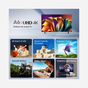 TV LED Smart Hisense 55A6N 55" 4K Ultra HD (3840x2160) 60Hz, Rétroéclairage Direct LED, HDR10+, Dolby Vision, VIDAA U7.6, Wifi, Bluetooth 4.2, DVB-T2/S2/C - Miniature 2