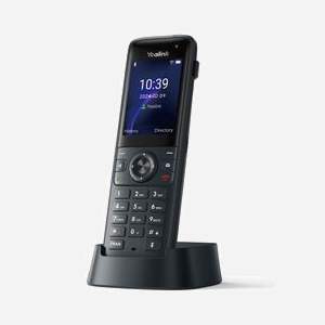 Yealink AX83H Téléphone IP Noir, Écran TFT 2.4", WiFi 6, Bluetooth 5.0, Répertoire 1000 entrées, Codecs G.711a/G.722/G.729, PoE - Miniature 1
