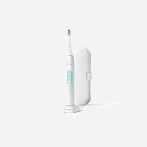 Philips ProtectiveClean 5100 HX6857/28 - Brosse à Dents Électrique Ultrasonique, 62000 mouvements/min, 3 Modes (Soin Quotidien, Gencives, Blanchiment), Minuteur 2 min, Capteur de Pression, Batterie Lithium-Ion, Autonomie 2 Semaines, Couleur Menthe/Blanc - Miniature 2