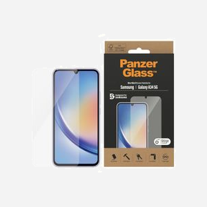 PanzerGlass Protection écran Ultra-Wide Fit pour Samsung Galaxy A34 5G (6.6") en verre trempé, 0.45mm, résistant aux rayures et aux chocs. - Miniature 2