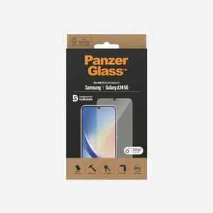 PanzerGlass Protection écran Ultra-Wide Fit pour Samsung Galaxy A34 5G (6.6") en verre trempé, 0.45mm, résistant aux rayures et aux chocs. - Miniature 3