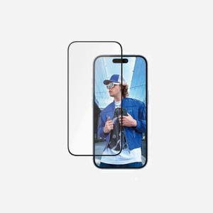 PanzerGlass Protection d'écran Ceramic Ultra-Wide iPhone 16/15 Verre Trempé Transparent 0.66mm, Résistant Rayures/Chocs, Kit Installation EasyAligner