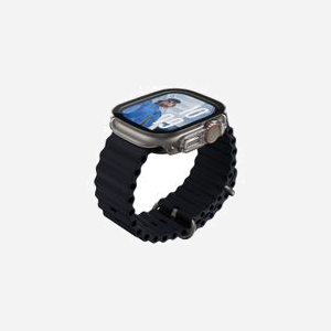 PanzerGlass Case Squad Full Body Slim Transparent pour Apple Watch Ultra 49mm (Ultra/Ultra 2/Ultra 3), Verre Trempé & PET, Résistant Chocs/Rayures