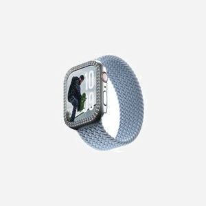 PanzerGlass SAFE. by ® Bling Bumper Silver pour Apple Watch Series 10/11 42mm, Housse transparente, Protection rayures, 45x39.7x10.1mm, 5g - Miniature 1